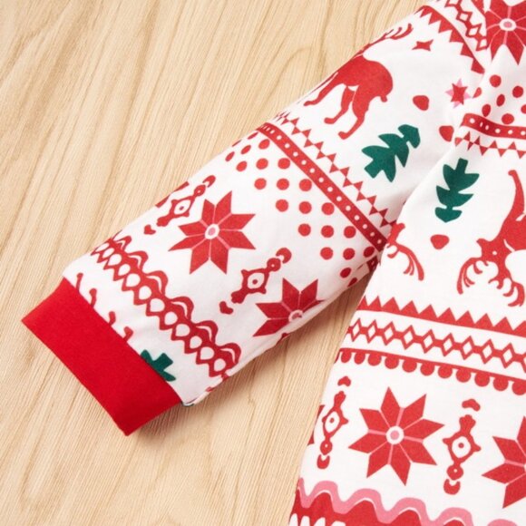 Girl girls boy boys baby toddler Christmas Holidays jumpsuit outfit reindeer new - Picture 5 of 5